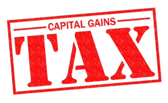 Capital Gain Tax red stamp