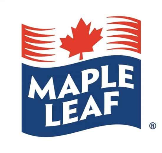 Maple Leaf blue and red company logo