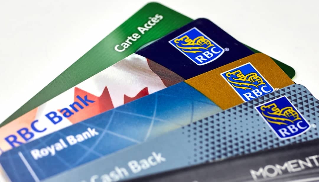 Various plastic cards by RBC