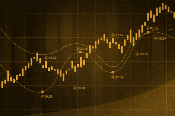 a stock graph of stock data