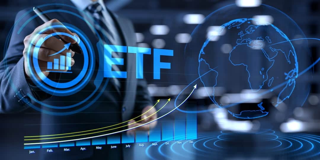 ETF trading concept illustration