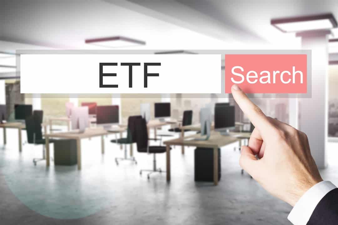 ETF researching concept