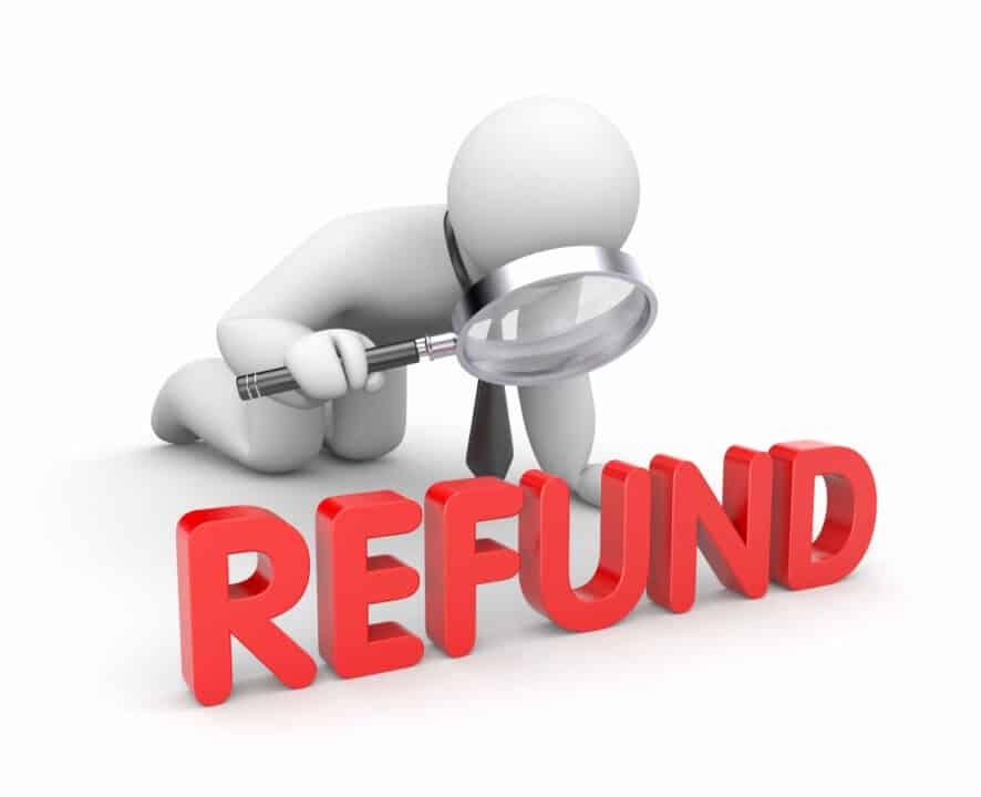 refund concept graphic illustration